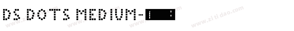 DS Dots Medium字体转换
